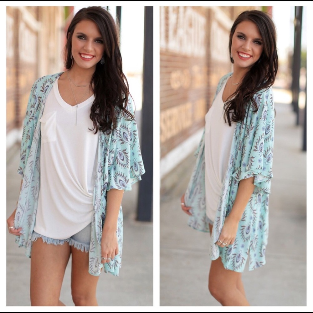 Moroccan Print Kimono